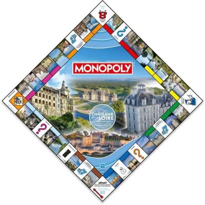 Découvrez le MONOPOLY Chateaux de la Loire - Jeu de société pour des heures de jeu passionnantes!