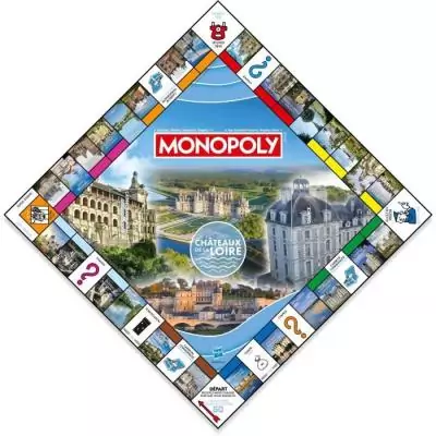 Découvrez le MONOPOLY Chateaux de la Loire - Jeu de société pour des heures de jeu passionnantes!