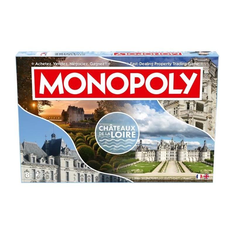 Découvrez le MONOPOLY Chateaux de la Loire - Jeu de société pour des heures de jeu passionnantes!
