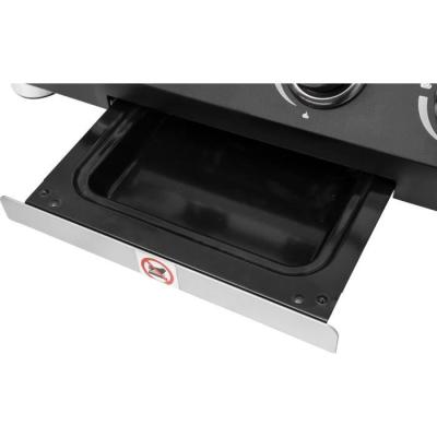 Plancha à gaz COOKING BOX PALMA - 4 feux - Noir - 70 x 55 x 29 cm