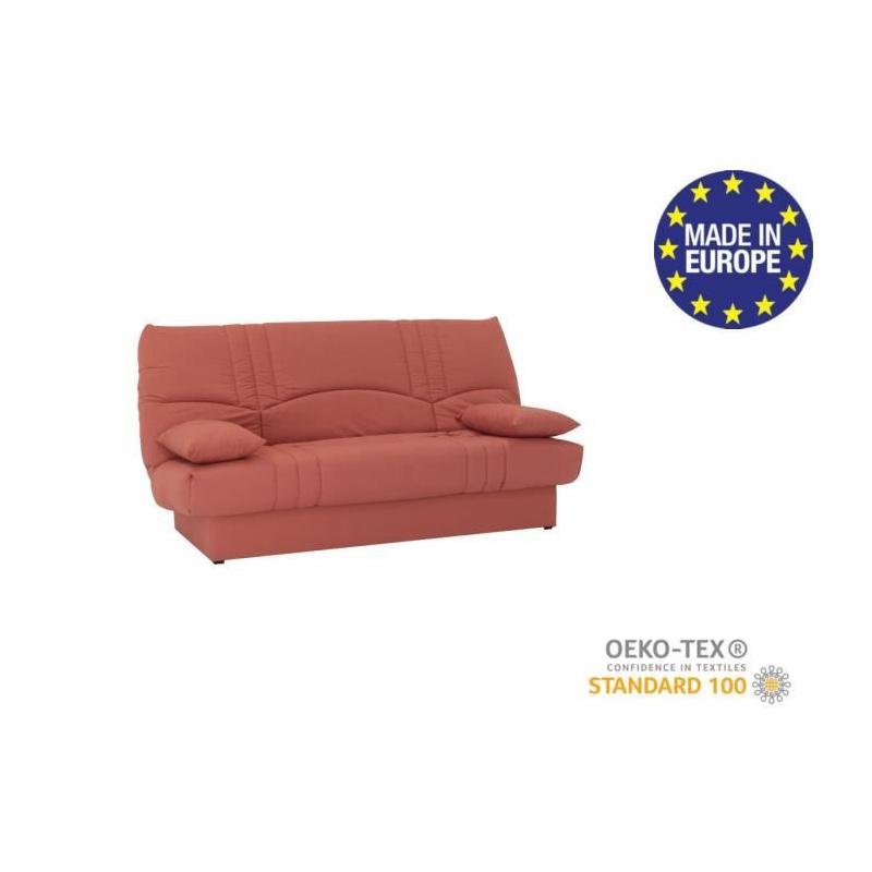 Banquette clic clac 3 places - Tissu Terracotta - Style contemporain