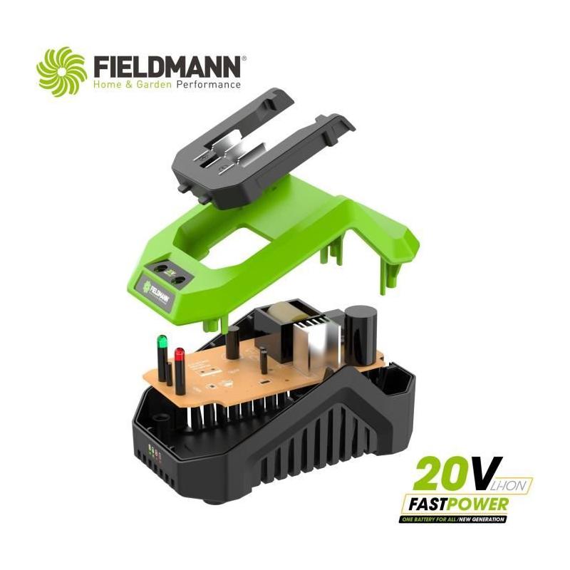 Chargeur FIELDMANN pour batterie 20V - Charge 2Ah rapide