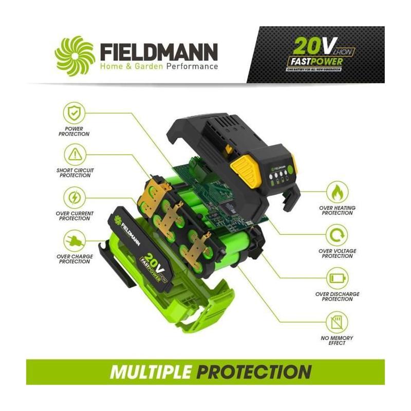 Batterie FIELDMANN - 20V - 8Ah, Compacte et Performante!