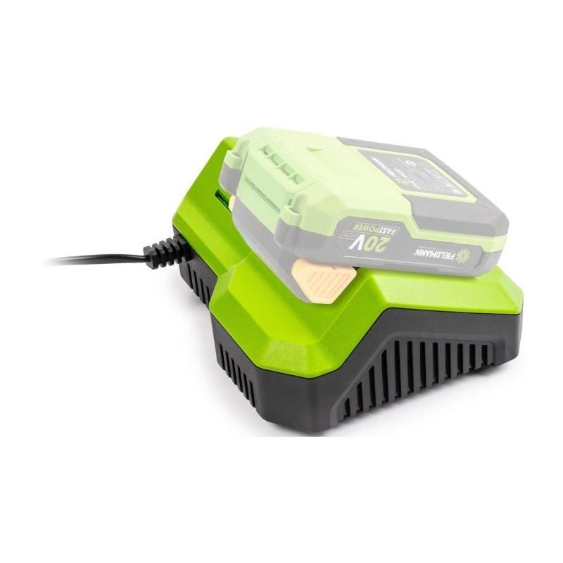 Chargeur rapide FIELDMANN pour batterie 20V - Charge 2Ah en 30 min
