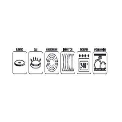 Cocotte fonte massive GSW 30 cm - Induction - Gris