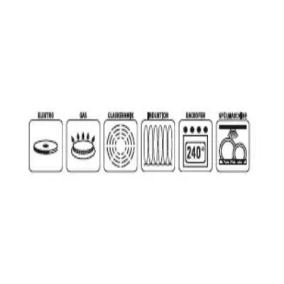 Cocotte fonte massive GSW 30 cm - Induction - Gris
