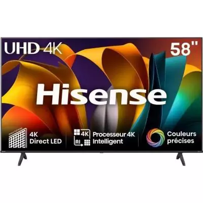TV LED HISENSE 58A6N - 58" 4K UHD Dolby Vision