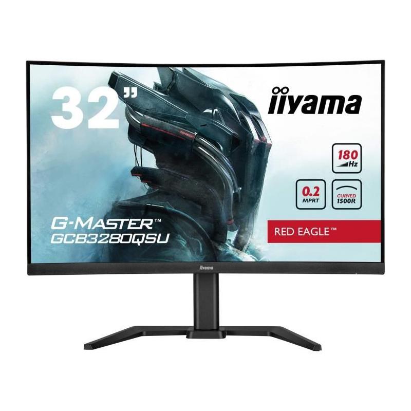 Écran PC IIYAMA GCB3280QSU-B2 31,5 QHD VA 180Hz - Pied réglable