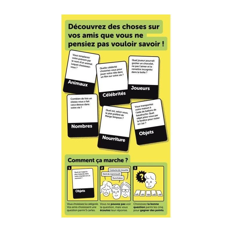 Questions délirantes pour surprendre vos amis - Jeu d'ambiance - MEGABLEU - 14 ans+