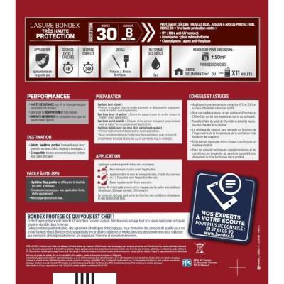 BONDEX Lasure 8 ans Indice 30 Chêne Doré Satin 5L