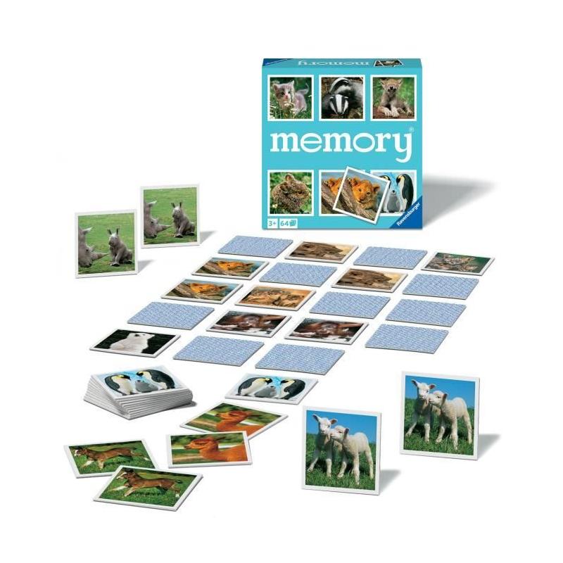 Jeux de mémoire - Grand memory avec 64 cartes - Petits Animaux