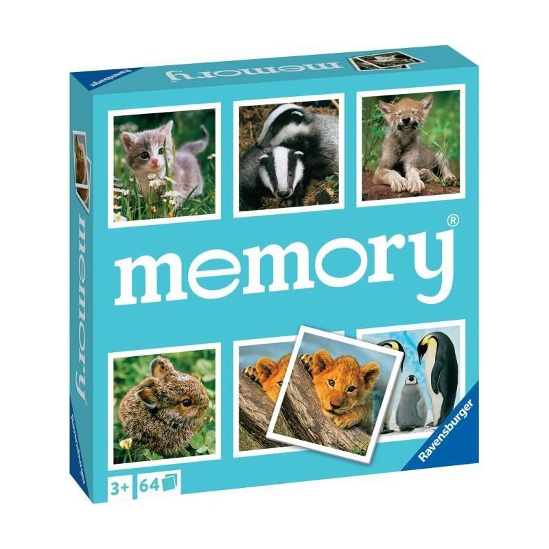 Jeux de mémoire - Grand memory avec 64 cartes - Petits Animaux