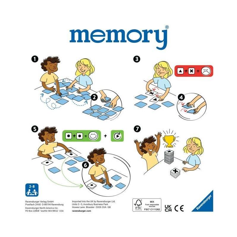Jeux de mémoire - Grand memory avec 64 cartes - Petits Animaux
