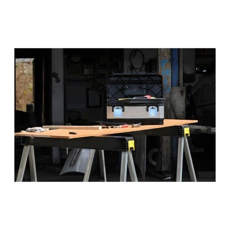 Lot de 2 tréteaux pliables STANLEY - Pratiques et robustes
