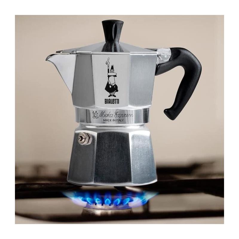 Cafetière Italienne BIALETTI - Moka Express Aluminium - 4 Tasses