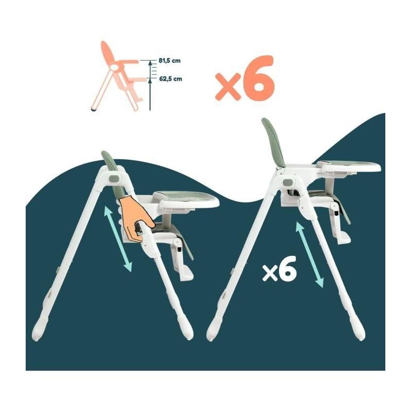 Chaise haute LOOPING - Multifonctions - Compact