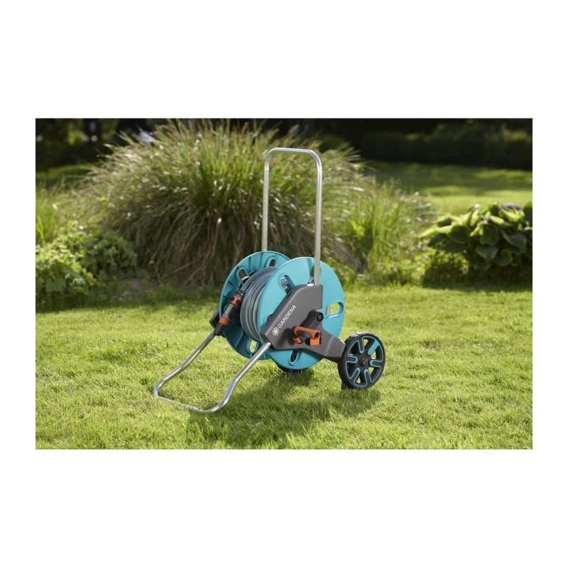 Dévidoir CleverRoll GARDENA taille M 25m - Pour petit jardin