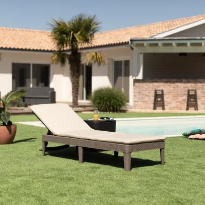 Bain de soleil Jaipur résine tressée cappuccino