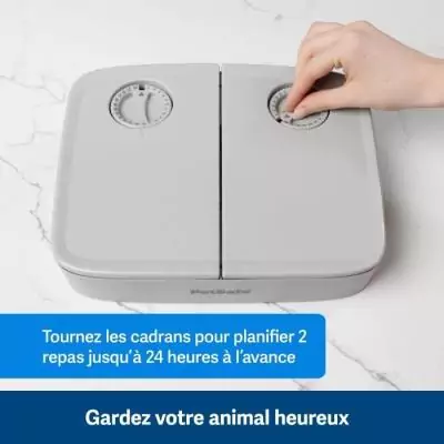 Distributeur automatique 2 repas PETSAFE - Sans BPA - 300g