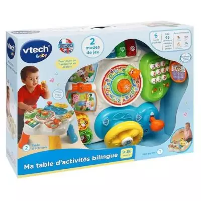 Table d'activités bilingue VTECH - Multicolore - 100% bilingue