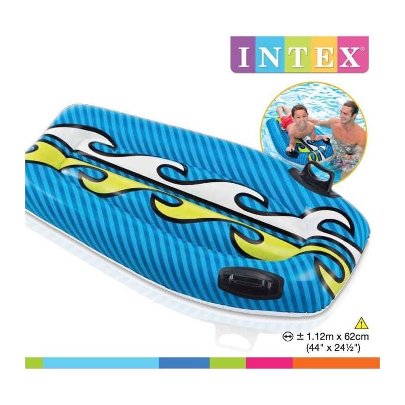 Bodyboard Gonflable Enfant Intex - 112x62 cm - 2 Modèles Assortis