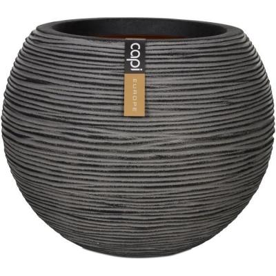 Vase boule anthracite 40 x 32 cm - CAPI EUROPE - RIB NL