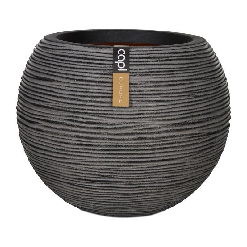 Vase boule anthracite 40 x 32 cm - CAPI EUROPE - RIB NL