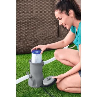 Filtre à cartouche Bestway - Pompe filtrante 3028 L/H - Gris