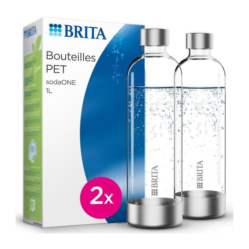 Pack de 2 bouteilles BRITA en PET - sodaONE - 1L - Gazéifiez vos boissons!