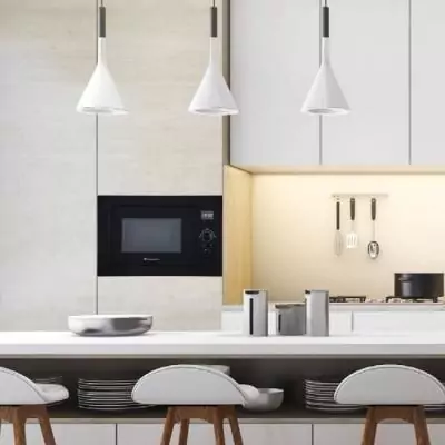 Micro-ondes grill encastrable Continental Edison 25L Noir