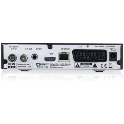 Récepteur/enregistreur TNT - CGV - ETIMO 2TC - Double tuner - HD - DVB-T2 HEVC 265