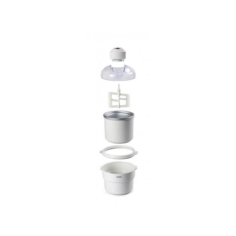 Sorbetière compacte DOMO - 1L blanc - 12W