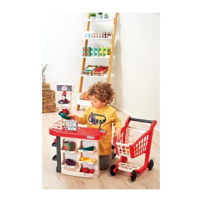Kit de caisse + chariot - Pour un vrai magasin - ECOIFFIER