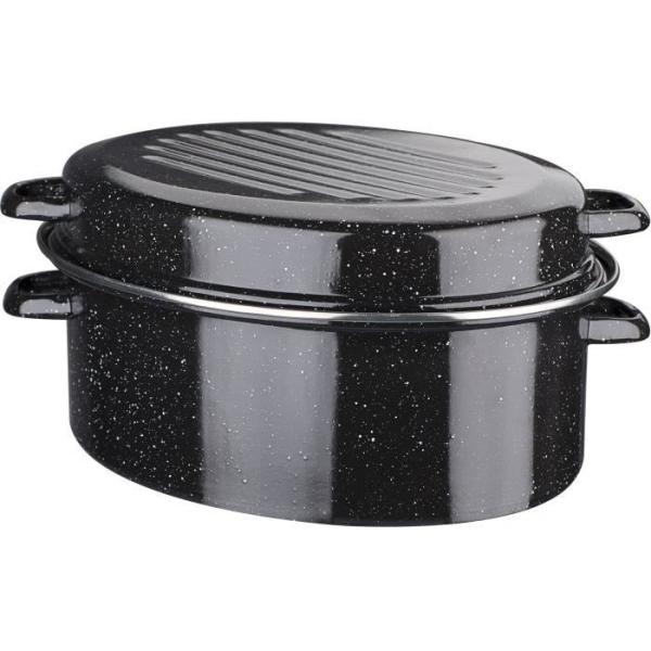 Cocotte acier émaillé - GSW - Daubiere Email - 32 cm - Ovale - Induction