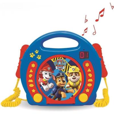 Lecteur CD karaoké enfant avec 2 micros - PAT' PATROUILLE