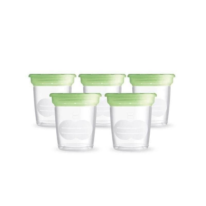 Lot de 5 pots de conservation pour lait maternel 120ml