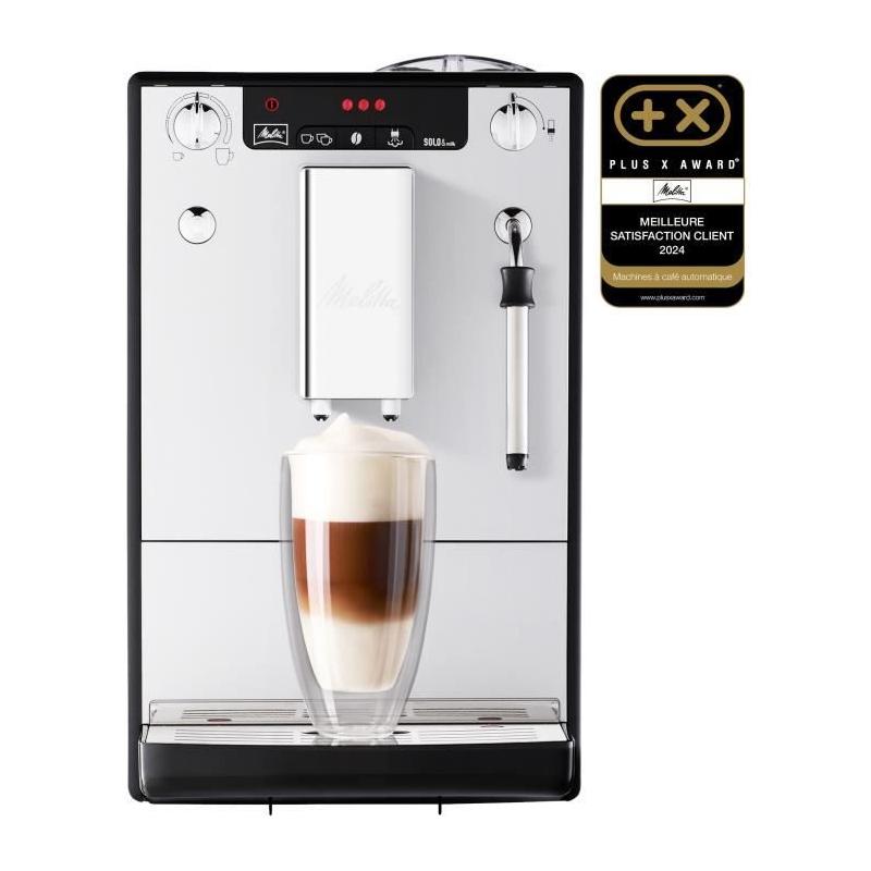 Machine à Café Melitta Solo & Milk - Argent, Compact et Performant