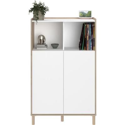 Ensemble salon design - MORPHOS - Blanc/Chene - PARISOT