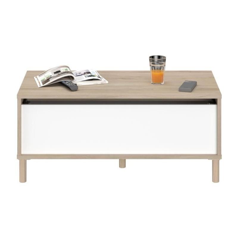 Ensemble salon design - MORPHOS - Blanc/Chene - PARISOT