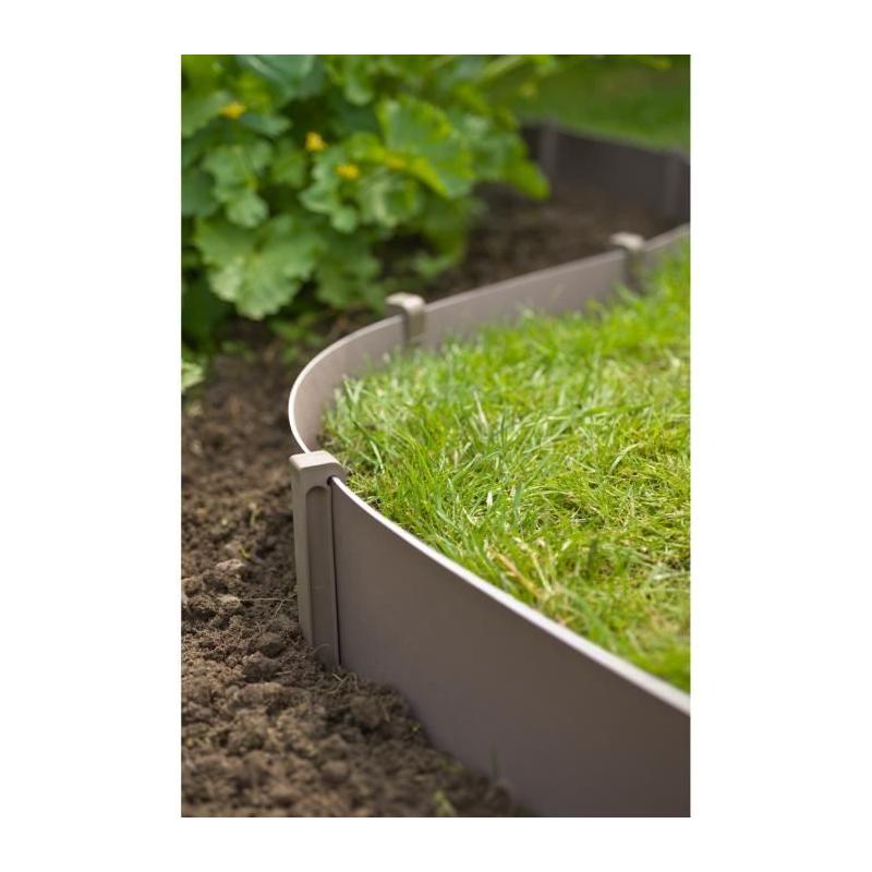 Bordure de jardin en polypropylène - Nature Beige Taupe 