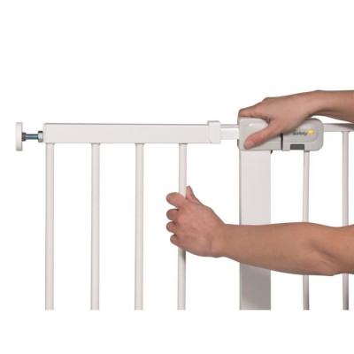 Extension de barrière de sécurité 28 cm Blanc Métal - Dimensions pratiques