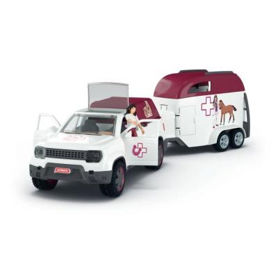 Coffret Vétérinaire mobile avec remorque SCHLEICH 42704 - Horse Club