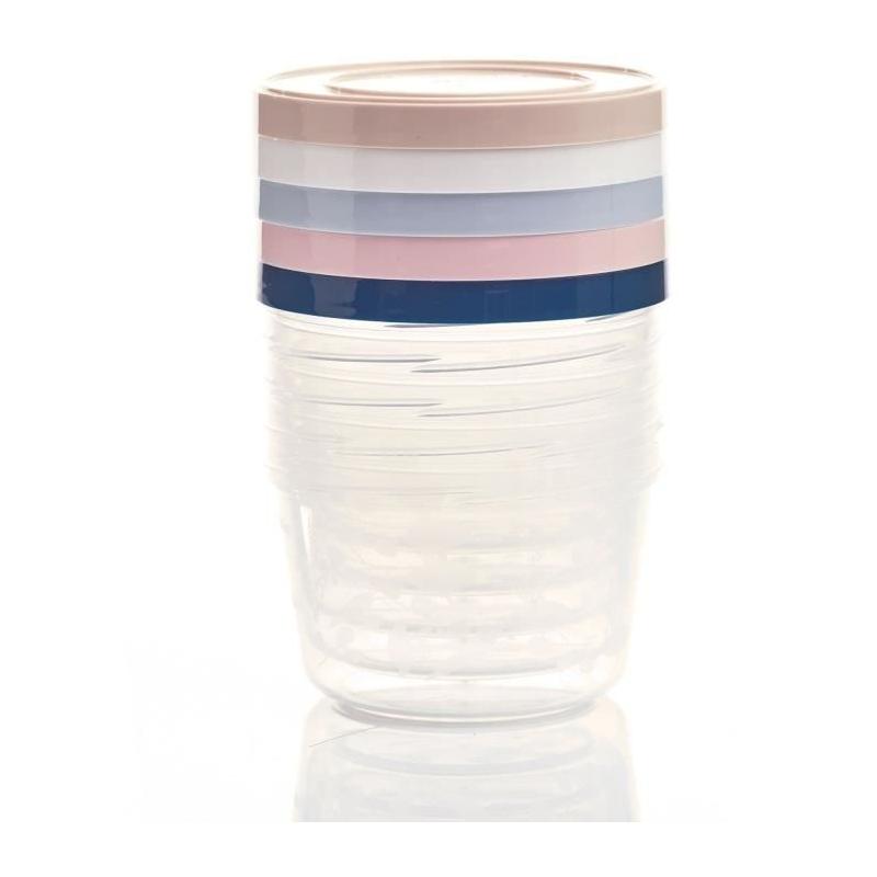 Lot de 5 boîtes de conservation 250ml pour repas bébé