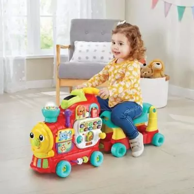 Porteur Maxiloco Mon Trotti Train 7 en 1 - Rouge Musical - VTECH BABY Porteur Maxiloco Mon Trotti Train 7 en 1 - Rouge Musical - VTECH BABY