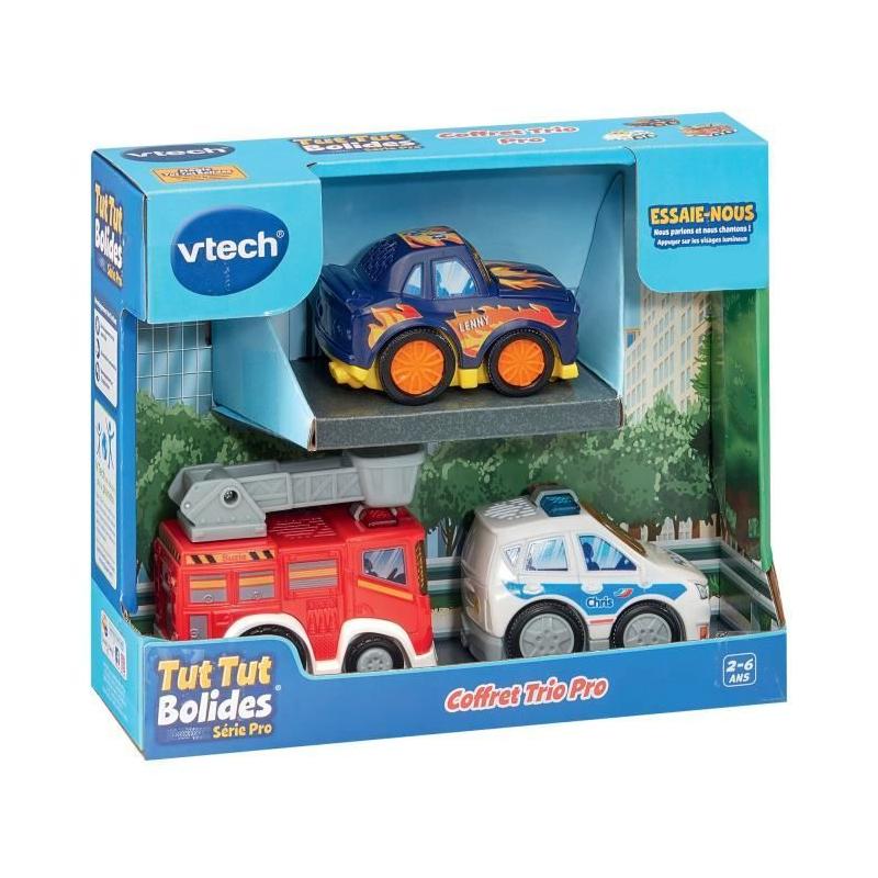 Découvrez le Coffret Trio Véhicules Série Pro - Idéal pour Circuit Miniature!