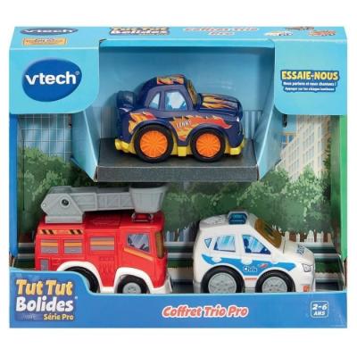 Découvrez le Coffret Trio Véhicules Série Pro - Idéal pour Circuit Miniature!