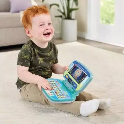 Un premier ordinateur éducatif et musical pour enfants de 33 x 30 x 7 cm
