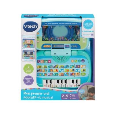 Un premier ordinateur éducatif et musical pour enfants de 33 x 30 x 7 cm