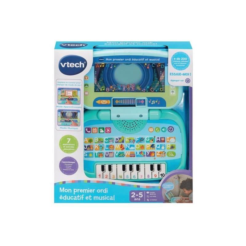 Un premier ordinateur éducatif et musical pour enfants de 33 x 30 x 7 cm