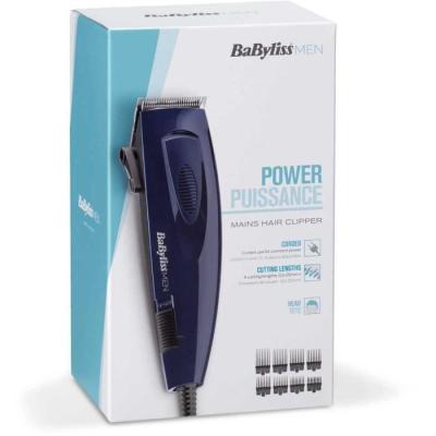 Tondeuse Cheveux BaByliss E695E - Lames en acier inoxydable - 8 guides de coupe